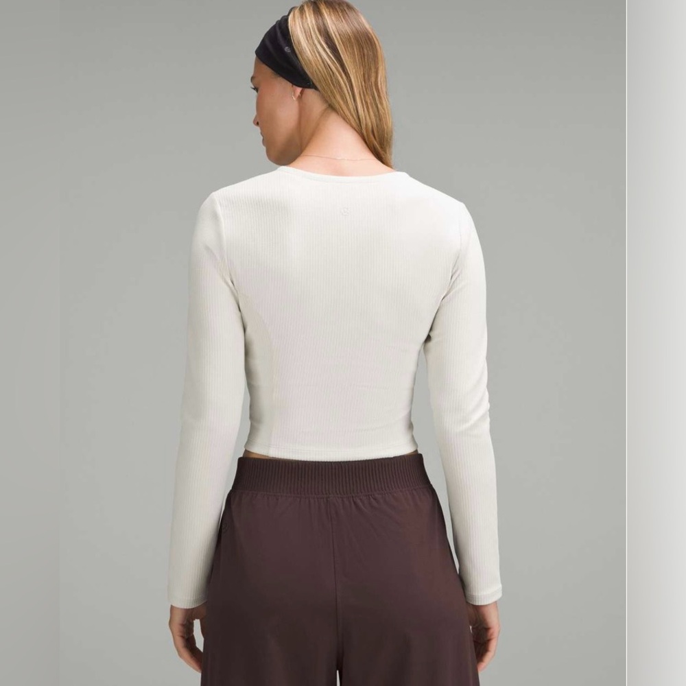 NWT Lululemon Ribbed Softstreme Top XL and Flared Pants 14 Two Piece Set - Picture 5 of 8